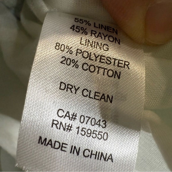 House of Harlow 1960 Green and White A-Line Midi Skirt Resort Wear - Picture 7 of 12